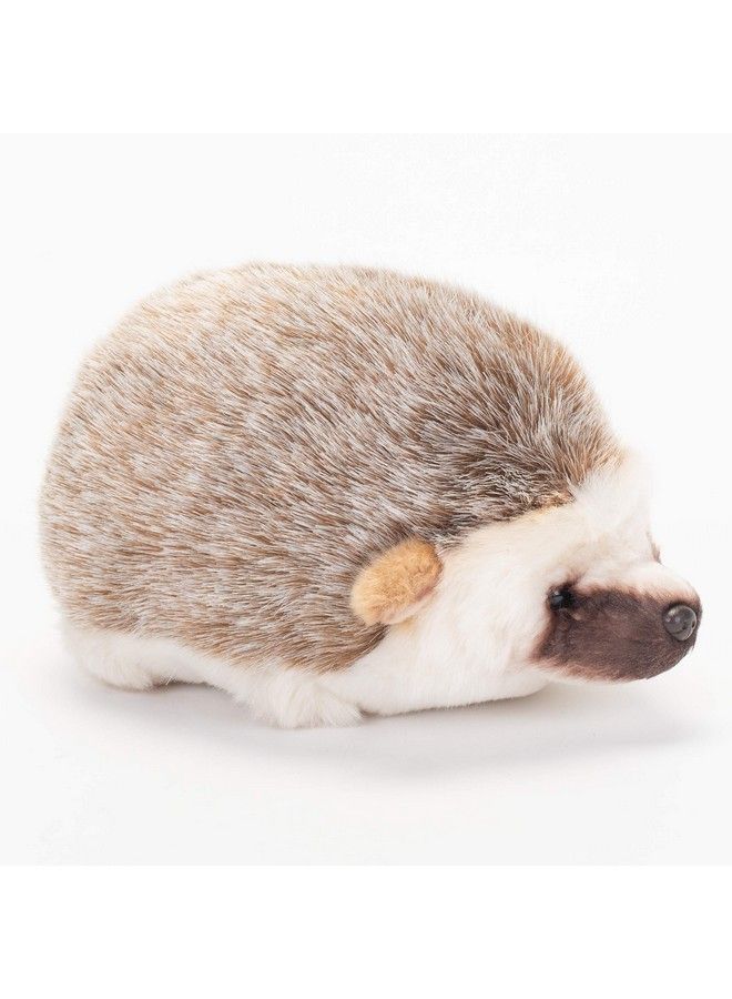 Huddled Small Hedgehog Wispy Chestnut Children'S Plush Stuffed Animal