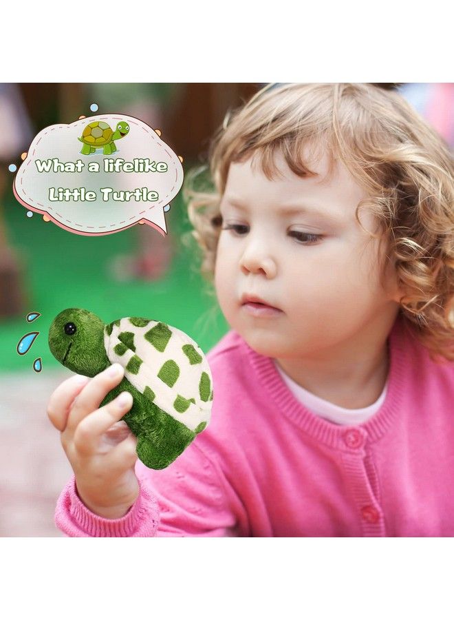 12 Pieces Mini Turtle Stuffed Toy Soft Turtle Animal Plush Toys Turtle Cute Stuffed Animal For Adults Birthday Party Decorations(Lovely Style)