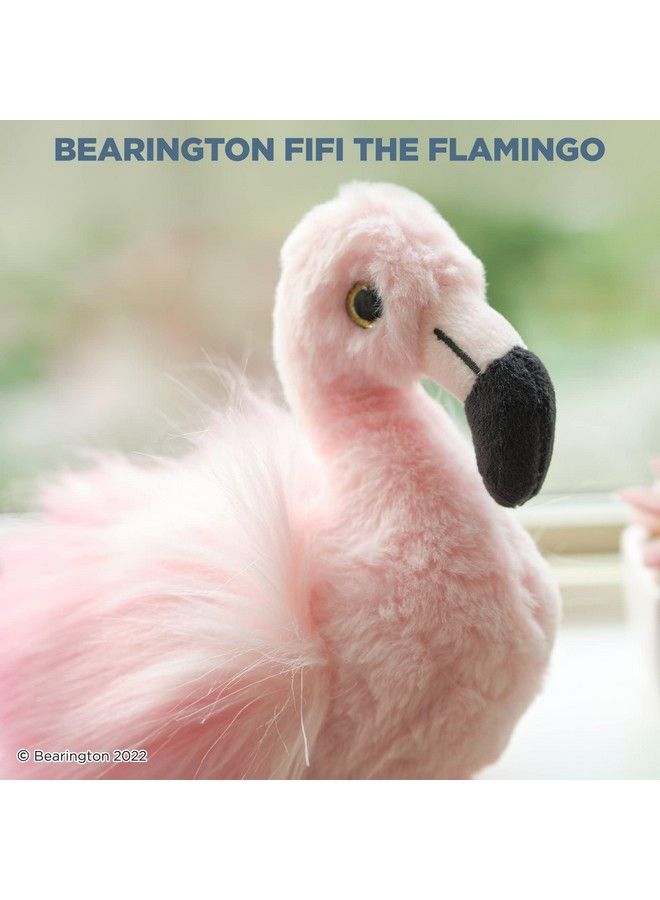 Bearington Lil’ Fifi Stuffed Animal: Stuffed Plush Flamingo Toy Ultra Soft 7” Fifi The Flamingo Made With Premium Fill Pink Fur And Fuzzy Wings; Machine Washable Great Gift For Animal Lovers