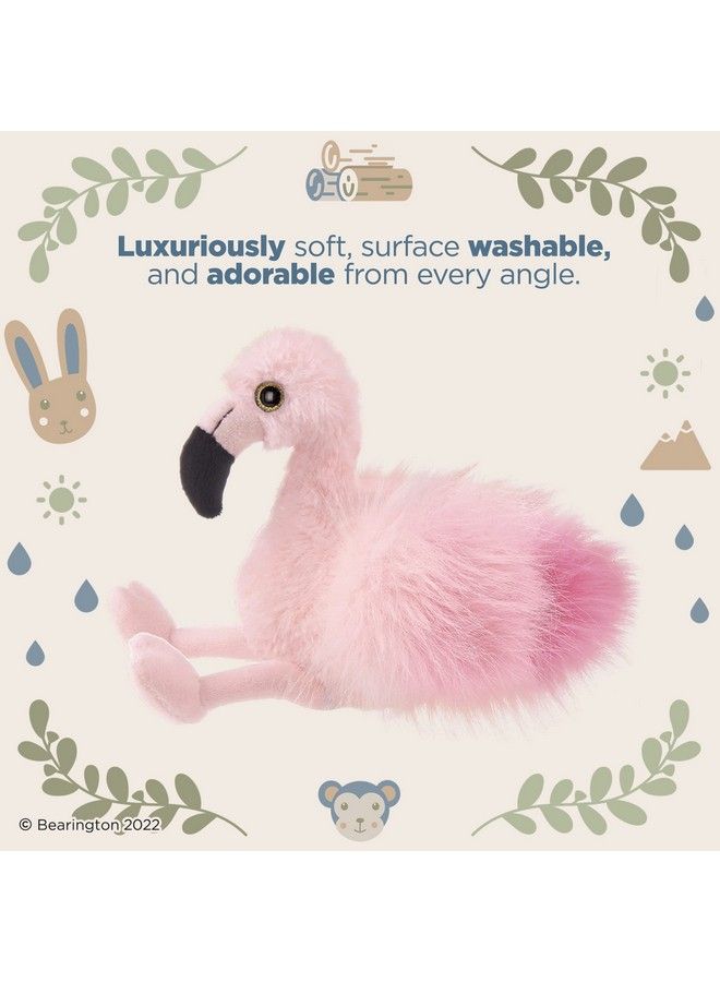 Bearington Lil’ Fifi Stuffed Animal: Stuffed Plush Flamingo Toy Ultra Soft 7” Fifi The Flamingo Made With Premium Fill Pink Fur And Fuzzy Wings; Machine Washable Great Gift For Animal Lovers