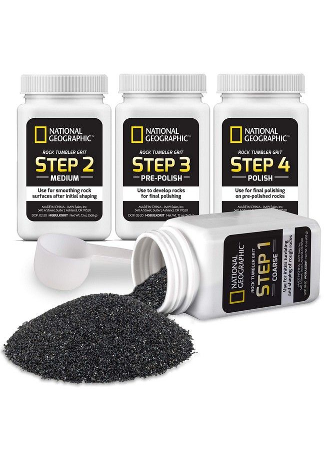 Rock Tumbler Grit And Polish Refill Kit Tumbling Grit Media Polish Up To 20 Lbs. Of Rocks Works With Any Rock Polisher Rock Tumbler Supplies