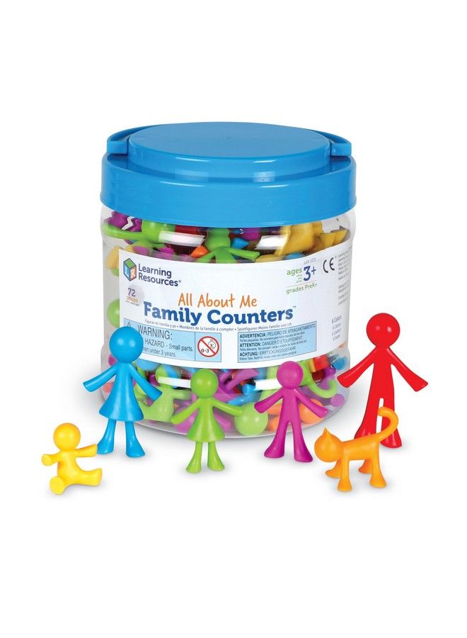 All About Me Family Counters Sel Assorted Colors And Shapes Set Of 72 Ages 3+
