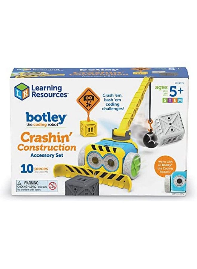 Botley Crashin' Construction Challenge Accessory Set Kids Coding Construction Set Stem Toy Ages 5+ (Botley Not Included)