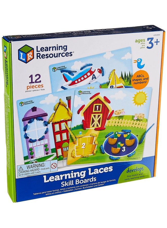 Learning Laces Letter Shape & Number Recognition Fine Motor Skills Toddler Readiness Ages 3+