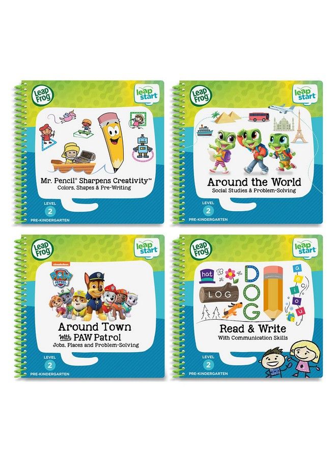 Leapstart Pre K 4 Pack For 3 6 Yrs Includes Mr. Pencil Sharpens Creativity Read And Write Around The World Around Town With Paw Patrol