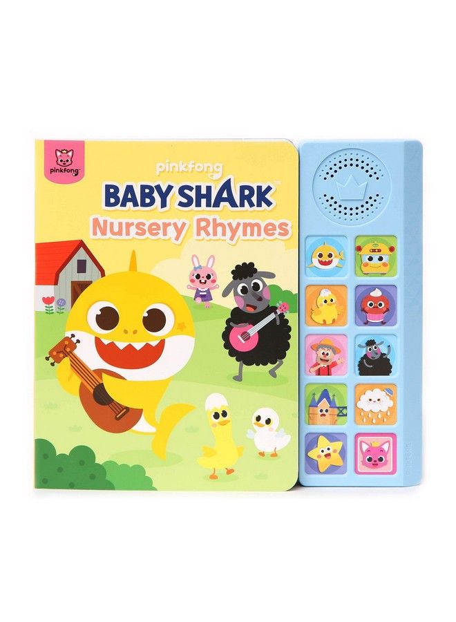 Baby Shark Nursery Rhymes 10 Button Sound Book; Learning & Education Toys ; Interactive Baby Books For Toddlers 1 3 ; Gifts For Boys & Girls