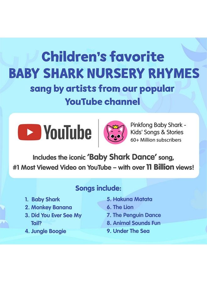 Baby Shark Animal Songs 10 Button Sound Book ; Learning & Education Toys ; Interactive Books For Toddlers 1 3 ; Gifts For Boys & Girls