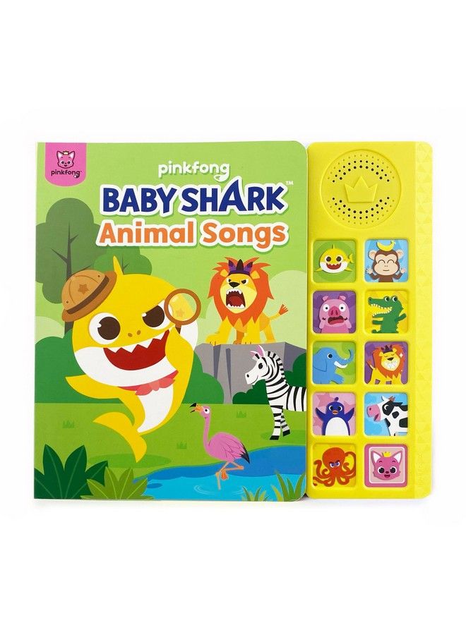 Baby Shark Animal Songs 10 Button Sound Book ; Learning & Education Toys ; Interactive Books For Toddlers 1 3 ; Gifts For Boys & Girls