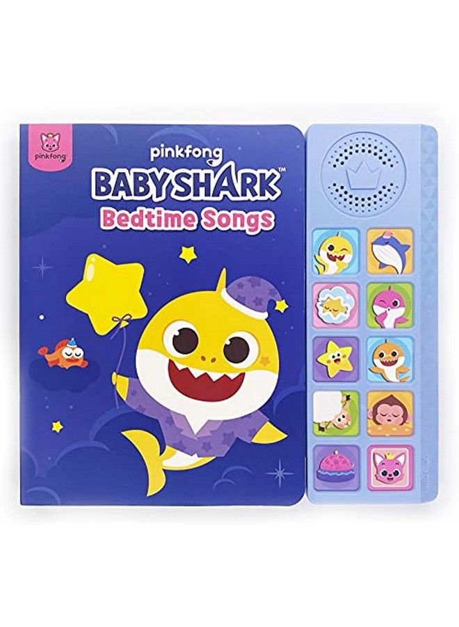 Baby Shark Bedtime Songs 10 Button Sound Book ; Baby Shark Toys ; Learning & Education Toys ; Interactive Baby Books For Toddlers 1 3 ; Gifts For Boys & Girls