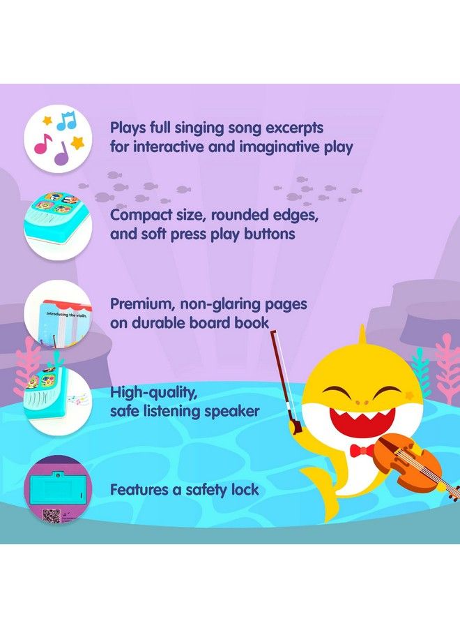 Baby Shark Shark Orchestra Concert 7 Button Sound Book Baby Shark Children'S Sound Books Interactive Learning Books For Toddlers Learning & Education Toys Baby Shark Gifts For Babies