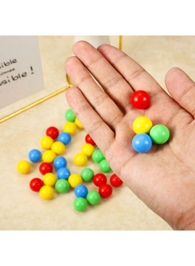 150 Pieces 144 Mm Game Replacement Marbles Plastic Colored Game Balls Compatible With Hungry Hungry Hippos Greedy Frog