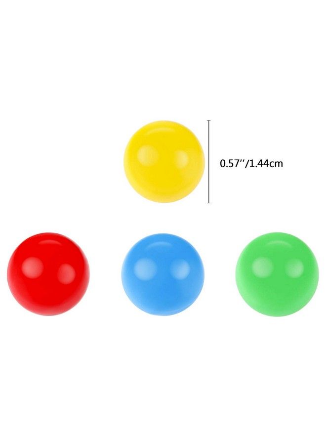 150 Pieces 144 Mm Game Replacement Marbles Plastic Colored Game Balls Compatible With Hungry Hungry Hippos Greedy Frog