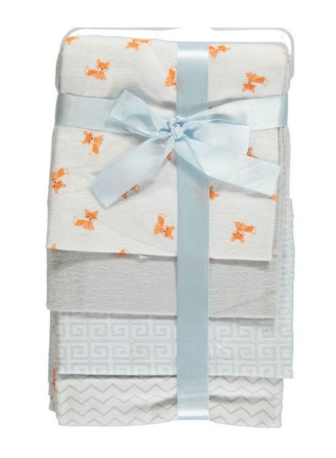Unisex Baby Cotton Flannel Receiving Blankets Fox 4 Pack One Size
