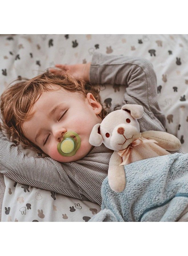 Dog Security Blanket Brown Soft Puppy Lovey For Boys And Girls Unisex Lovie Baby Gifts For Toddler And Infant 16 Inch