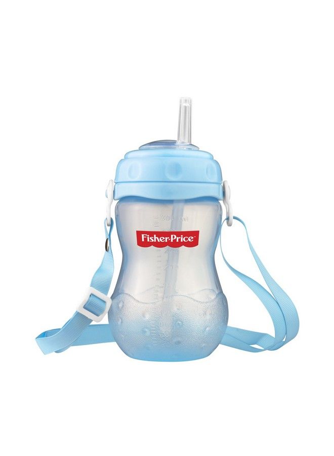 Fisher Price Baby'S Flexi Straw Sippy Cup 10Oz;300Ml (Blue 8 Months)