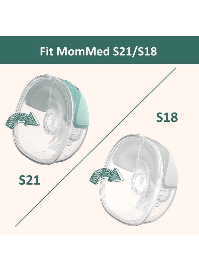 Mommed Milk Collector Compatible With Mommed S18/S21 Wearable Breast Pump Breast Pump Accessories Mommed Pump S18/S21 Parts Replace