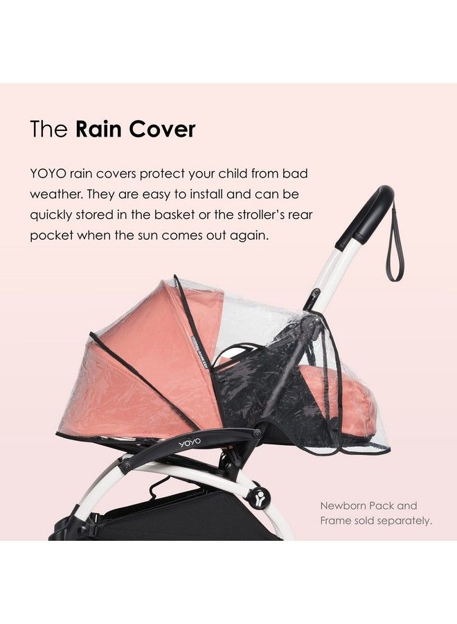 Yoyo Rain Cover For 0+ Newborn Pack Protect Baby From Bad Weather Easy To Install & Store