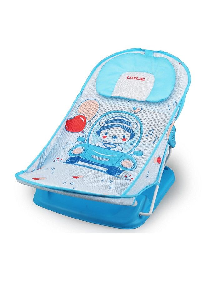 Happy Wheels Baby Bather For Baby 0 6 Months New Born Baby Bath Chair 3 Position Adjustable Washable Soft Mesh Large Seat (Multicolor)