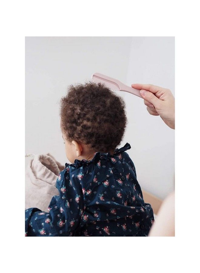 Comb + Hairbrush Set For Babies And Children Integrated Comb Storage System On The Back Of The Brush Pink (920367)