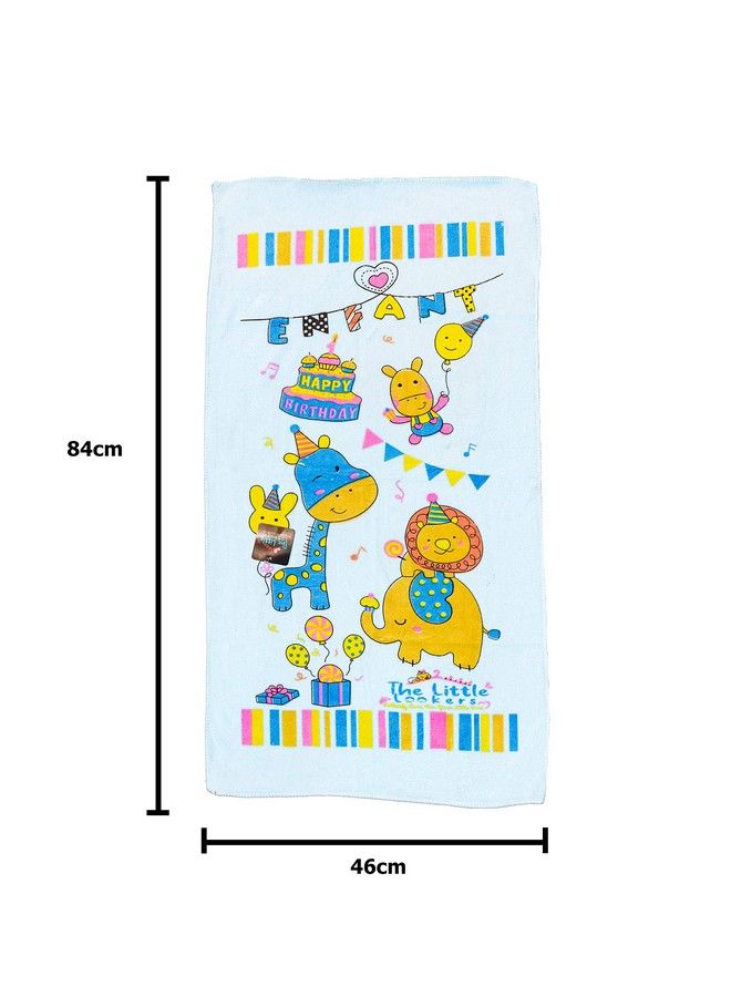 Towel For Newborn;Baby;Kids ; Super Soft Baby Bath Towel Set For Infants;Bathing Accessories ; (0 2 Years) Blue & Lemon Pack Of 2