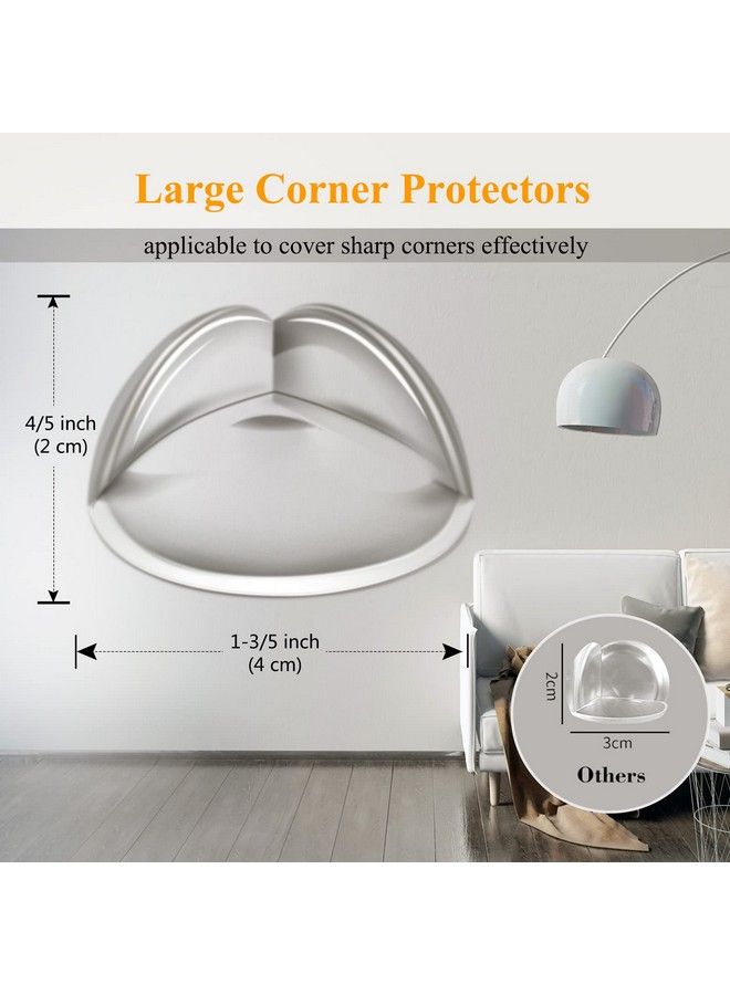 Corner Guards Clear Corner Protectors High Resistant Adhesive Gel Best Baby Proof Corner Guards Stop Child Head Injuries Tables Furniture & Sharp Corners Baby Proofing (Spherical 32 Pcs)