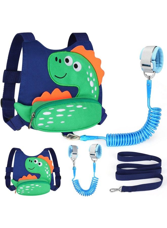 Toddler Harness Leash With Anti Lost Wrist Link Accmor Cute Dinosaur Kids Harness Children Leash For Outdoor Travel Adorable Baby Anti Lost Leash Walking Wristband Assistant Strap Keep Babies Close