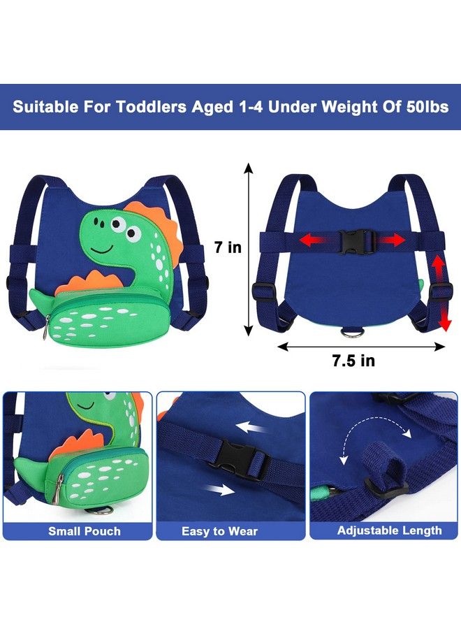 Toddler Harness Leash With Anti Lost Wrist Link Accmor Cute Dinosaur Kids Harness Children Leash For Outdoor Travel Adorable Baby Anti Lost Leash Walking Wristband Assistant Strap Keep Babies Close