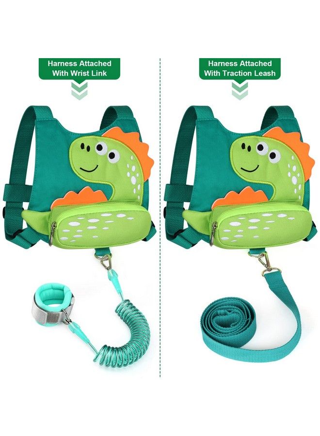 Toddler Harness Leash With Anti Lost Wrist Link Accmor Cute Dinosaur Kids Harness Children Leash Adorable Anti Lost Leash Walking Wristband Assistant Strap Belt For Baby Boys Girls Outdoor