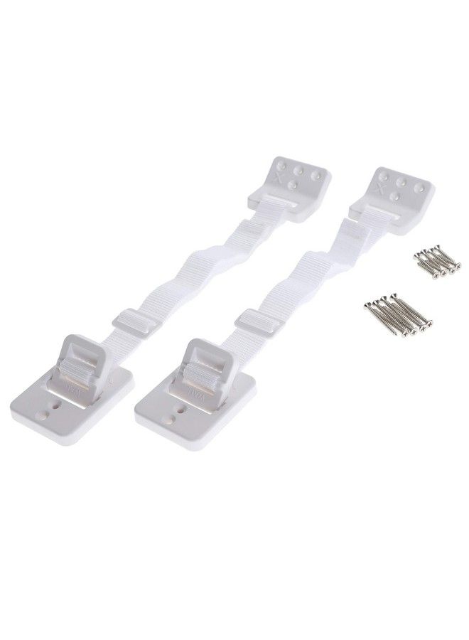 Hinged Anti Tip Furniture Anchors White