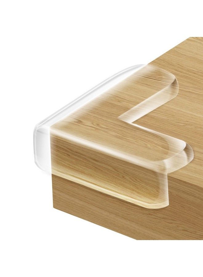 Corner Guards (24 Pack) Clear Corner Protectors ; High Resistant Adhesive Gel ; Best Baby Proof Corner Guards ; Stop Child Head Injuries ; Tables Furniture & Sharp Corners Baby Proofing (L Shaped)