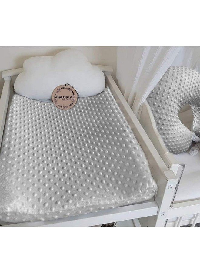 Changing Pad Cover Soft Minky Dots Changing Table Sheets For Baby Boy And Girl(Gray)