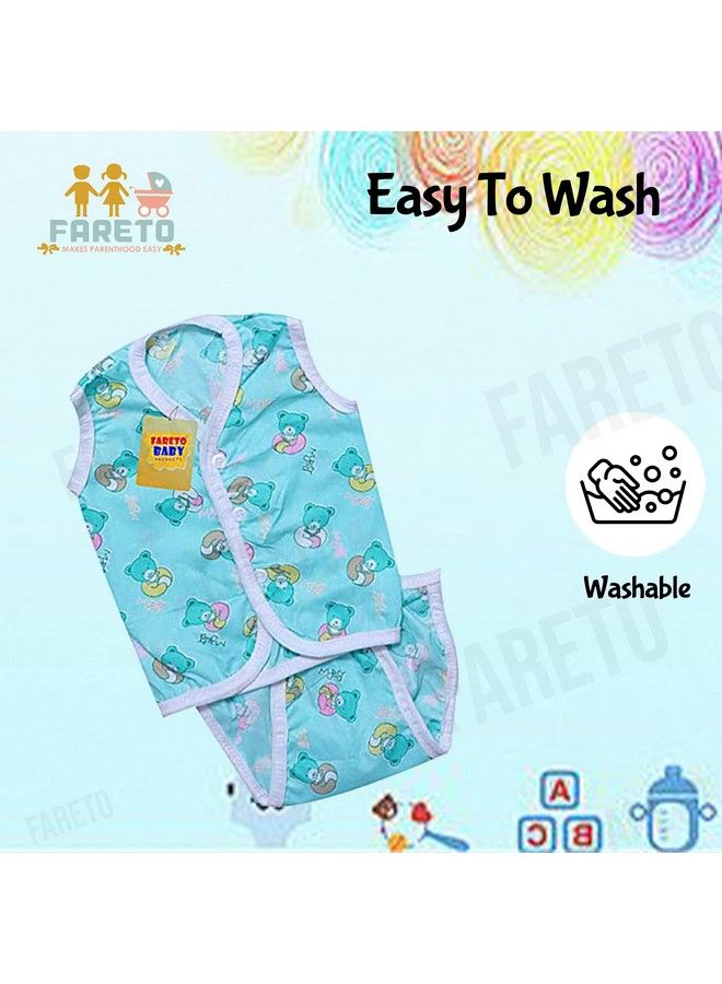 New Born Baby Unisex Jhabla Set With Single Layer Matching Cloth Diapers;Vest Set With Indian Style Tying Langots;Nappy Set Of 8(8 Jhablas & 8 Nappies)(0 6 Monthssize L 12 Inchs B 10 Inchs)