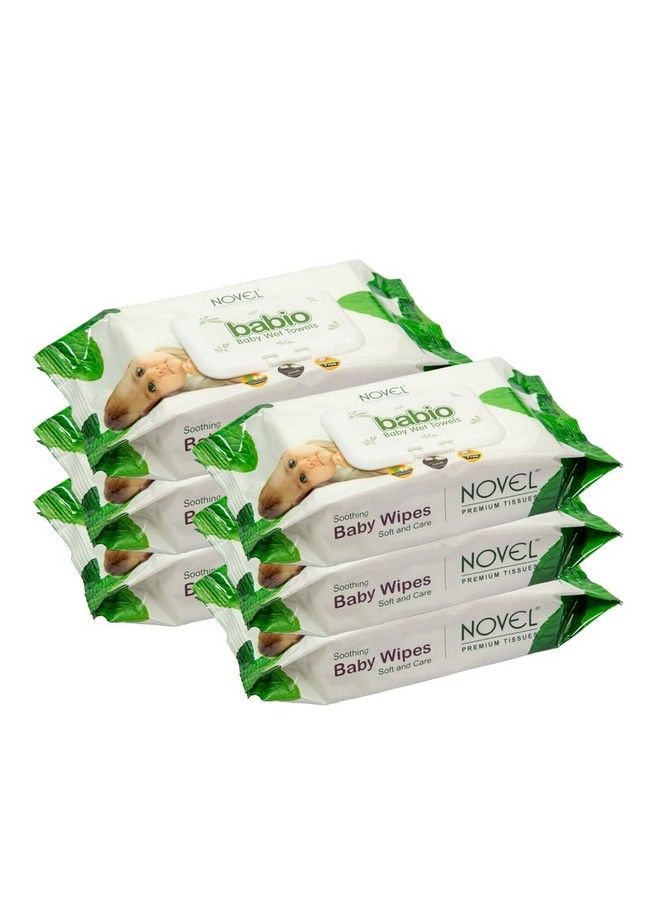 Baby Wet Wipes;Pack With Lid (Pack Of 6 80 Sheet)