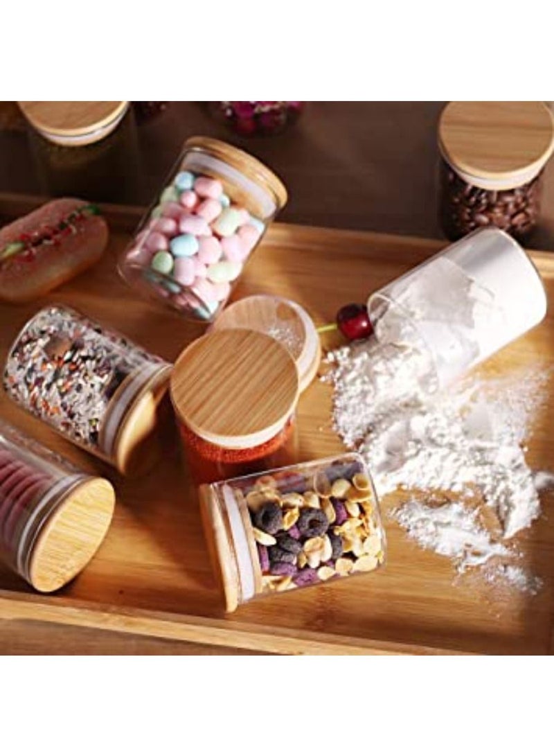 Set of 12 Glass Food Jars with Airtight
