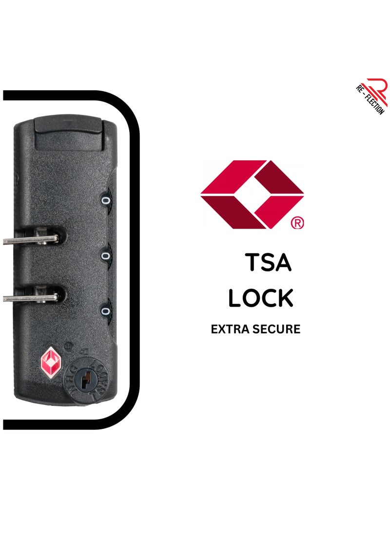 Reflection 24 Inch Crinkle Carry-on Suitcase Lightweight Vertical Series Travel Soft Luggage Trolley with 84L Storage Capacity and 4 Spinner Wheels Blue