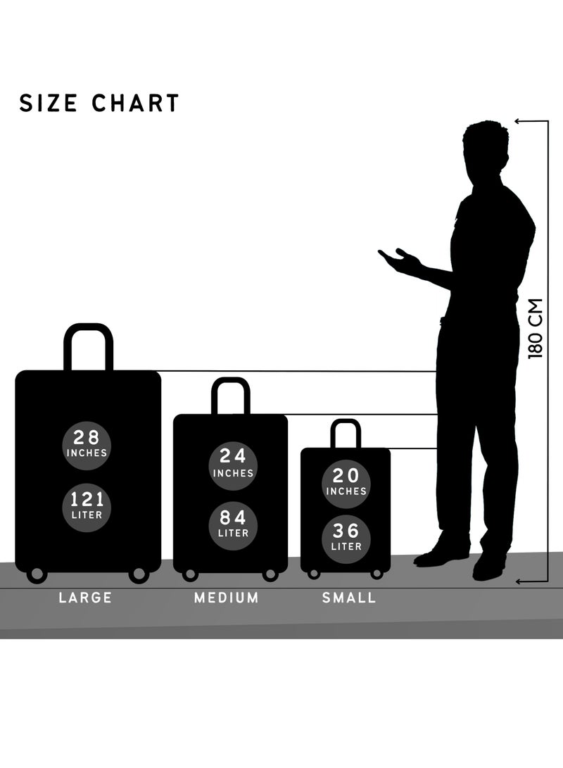 Reflection 24 Inch Crinkle Carry-on Suitcase Lightweight Vertical Series Travel Soft Luggage Trolley with 84L Storage Capacity and 4 Spinner Wheels Blue