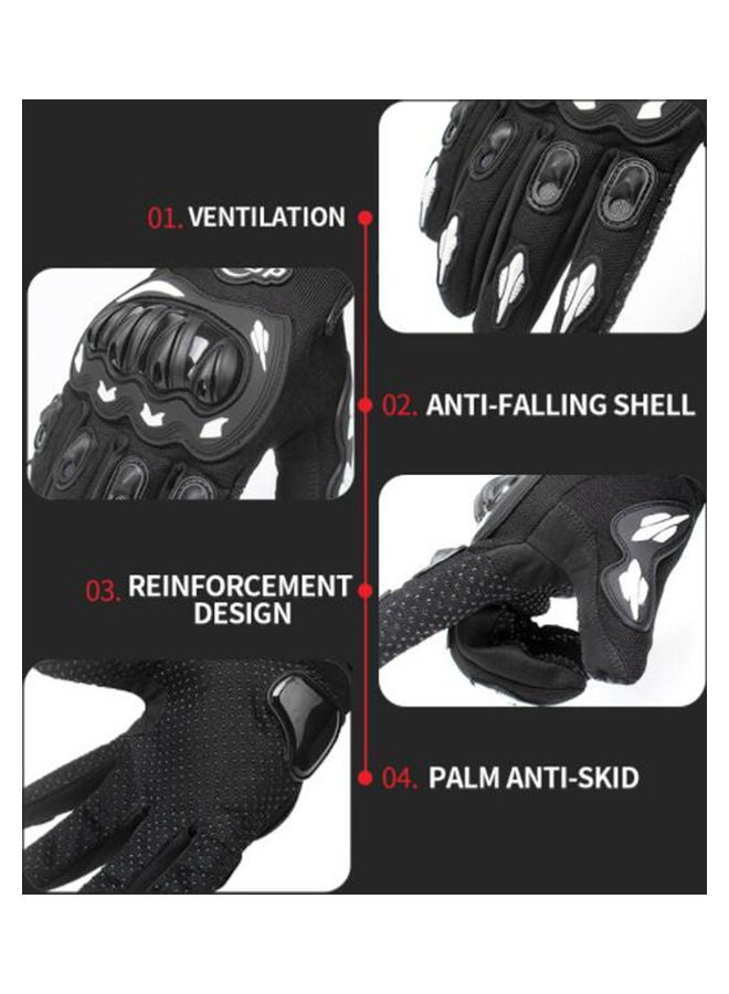 Outdoor Anti-slip Breathable Wear-resistant Safety Protection Full Finger Gloves for Riding Skiing 28*28*28cm