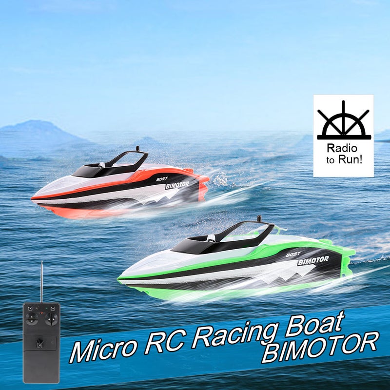 3392M Portable Micro Remote Control Racing Boat 17 x 7.5 x 8.5cm