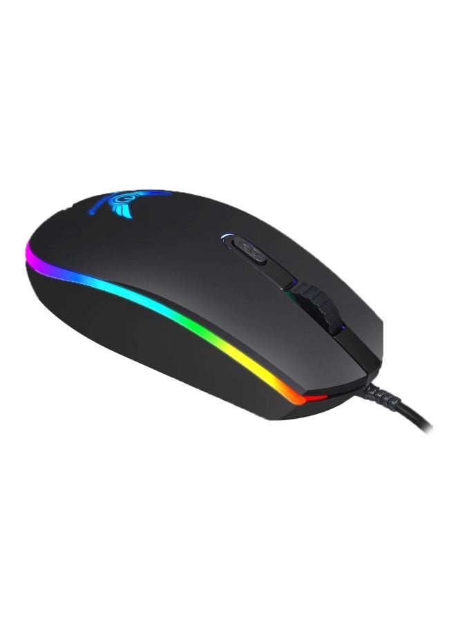 Wired Optical Gaming Mouse Black/Yellow/Green