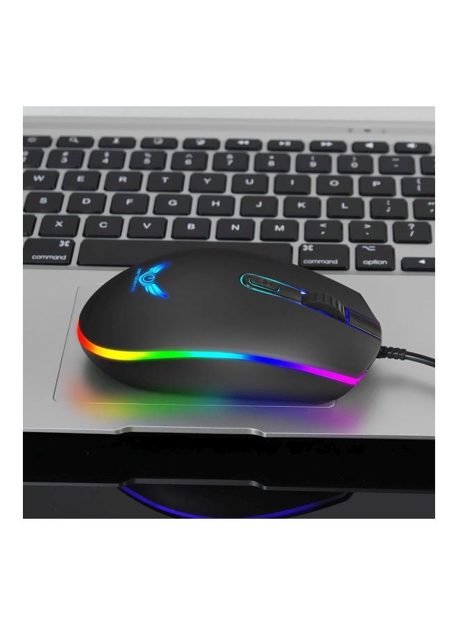 Wired Optical Gaming Mouse Black/Yellow/Green