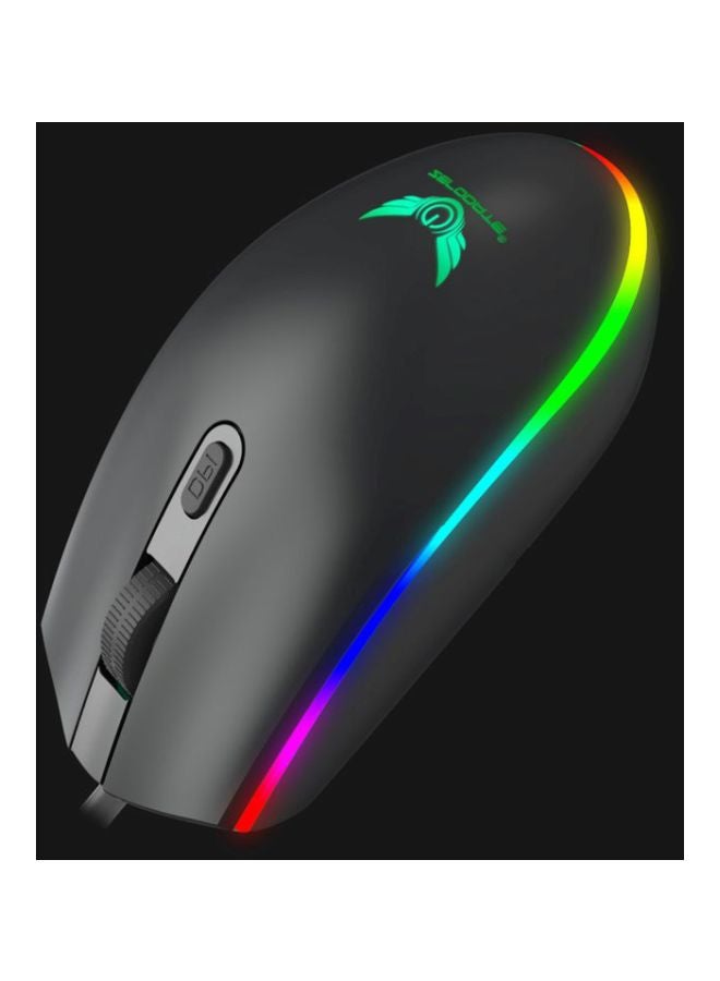 Wired Optical Gaming Mouse Black/Yellow/Green