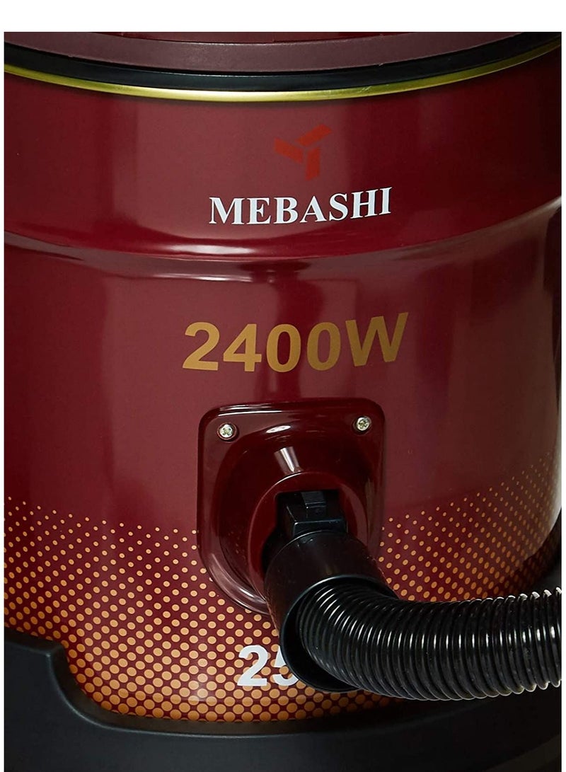 Mebashi Drum Vacuum Cleaner 25L 2400W