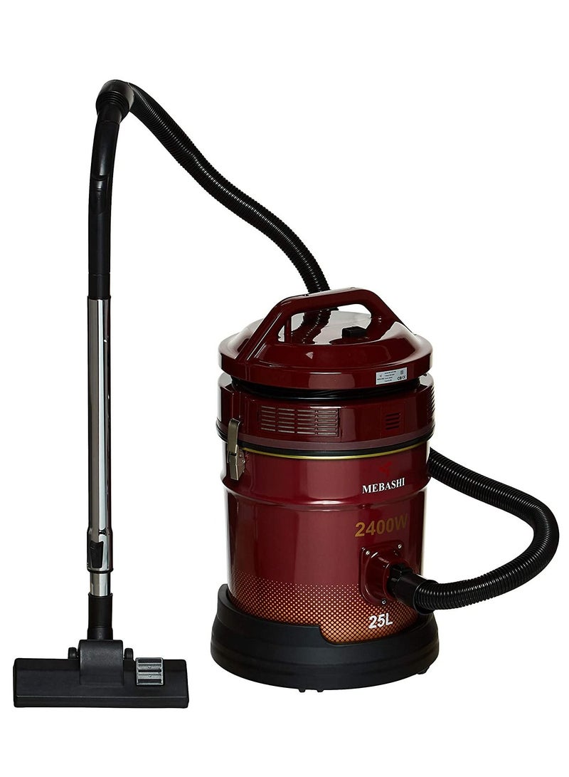 Mebashi Drum Vacuum Cleaner 25L 2400W