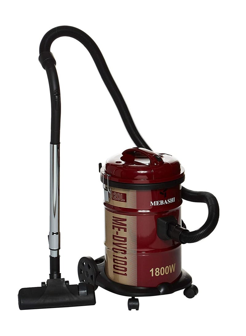 Mebashi Drum Vacuum Cleaner 20L 1800W