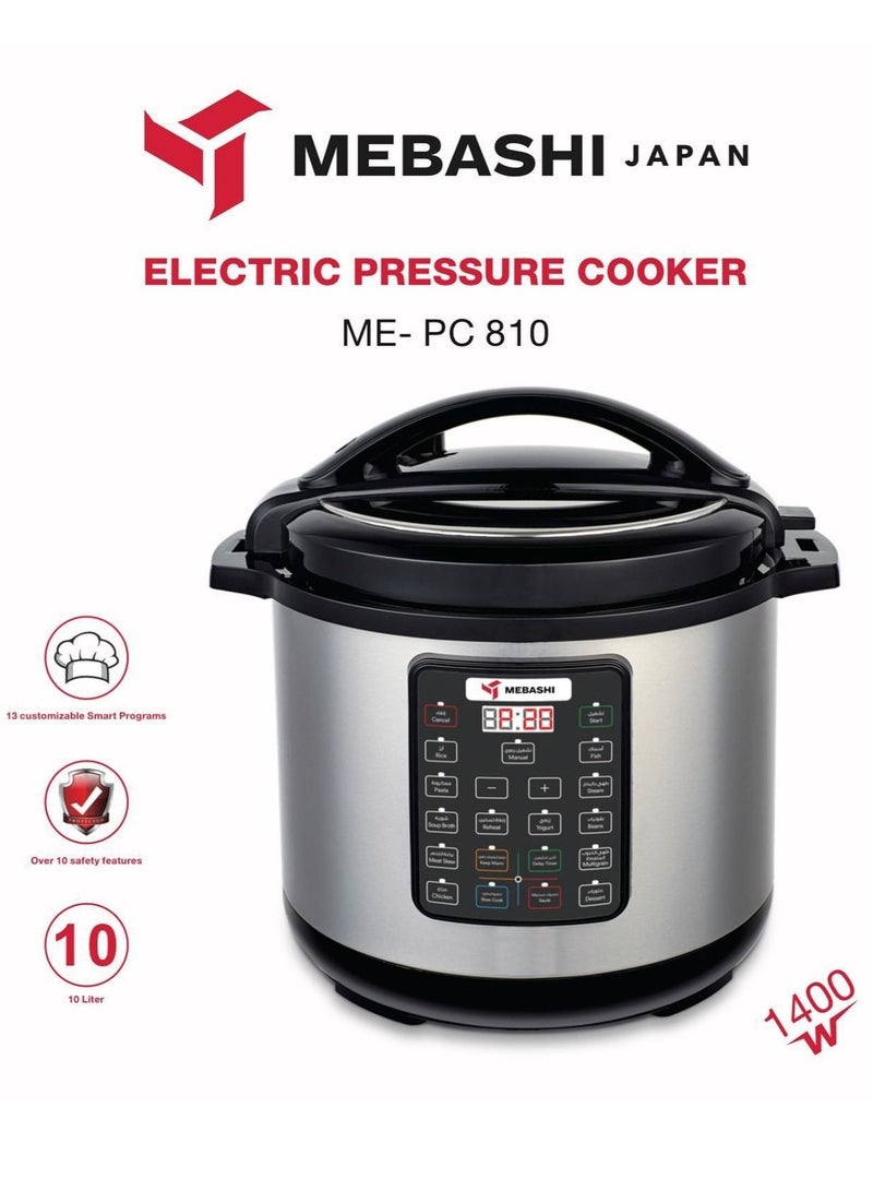 Electric Programmable Pressure Cooker 10 Ltr 1400W