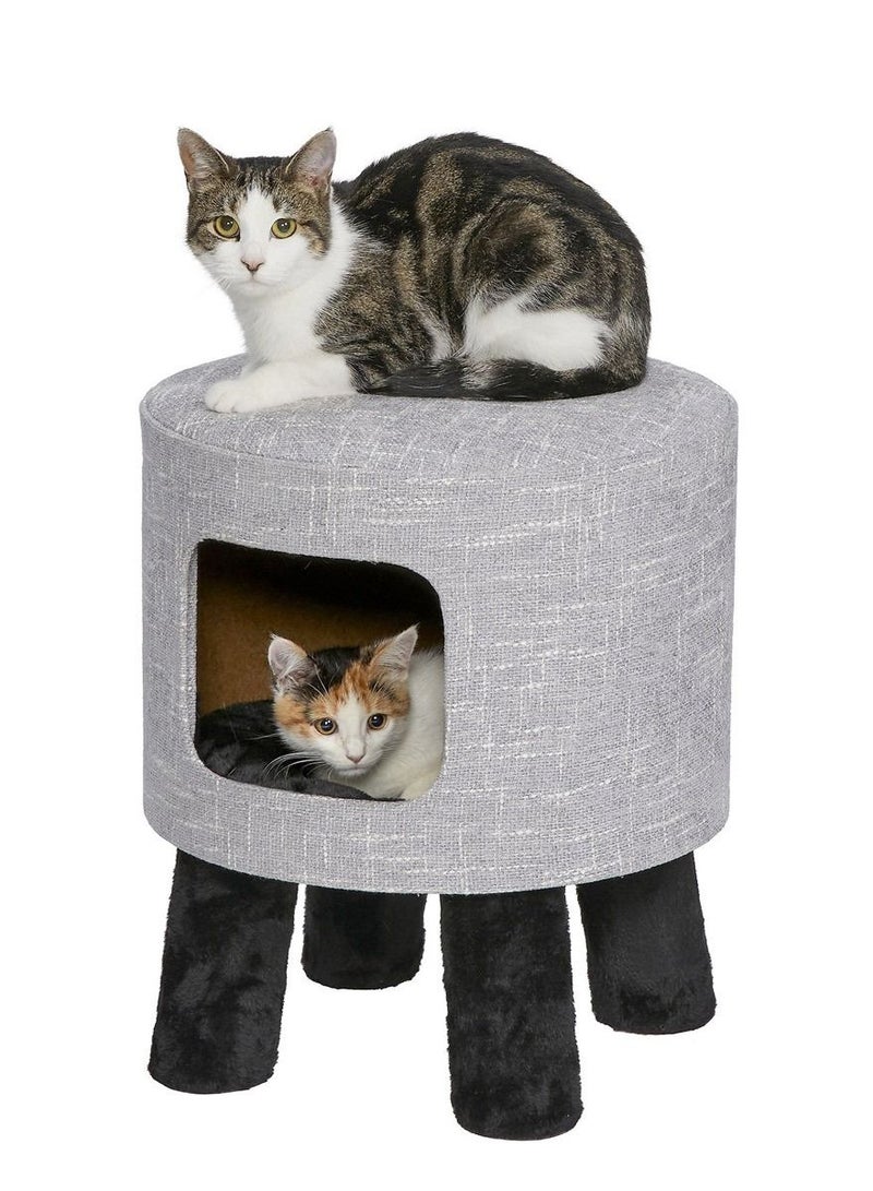 Feline Nuvo Stella Condo For Cats Grey 18.89X16.53X16.5Inch