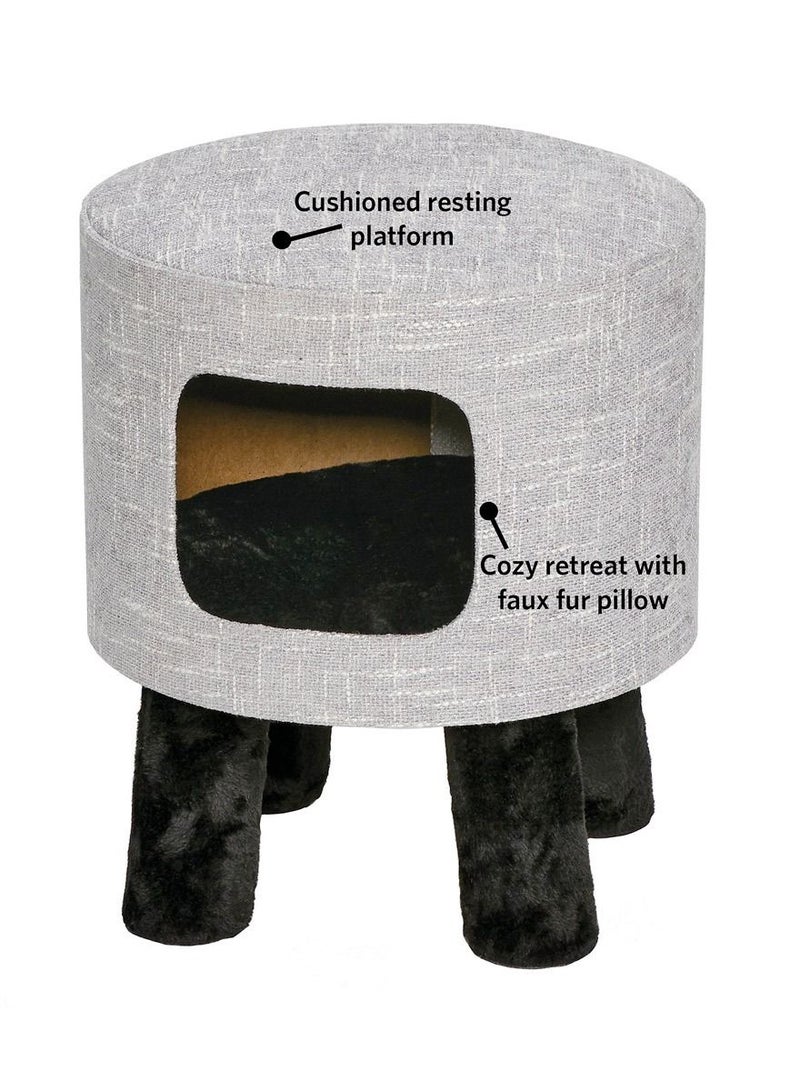 Feline Nuvo Stella Condo For Cats Grey 18.89X16.53X16.5Inch