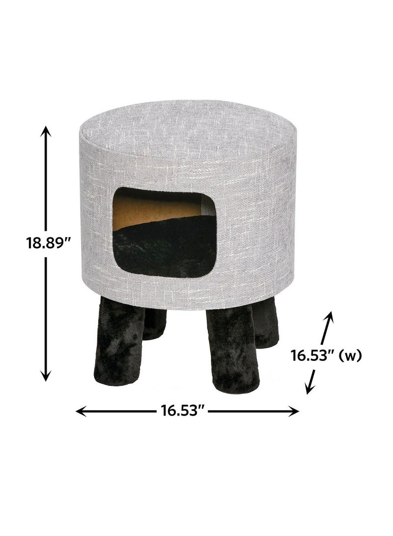 Feline Nuvo Stella Condo For Cats Grey 18.89X16.53X16.5Inch