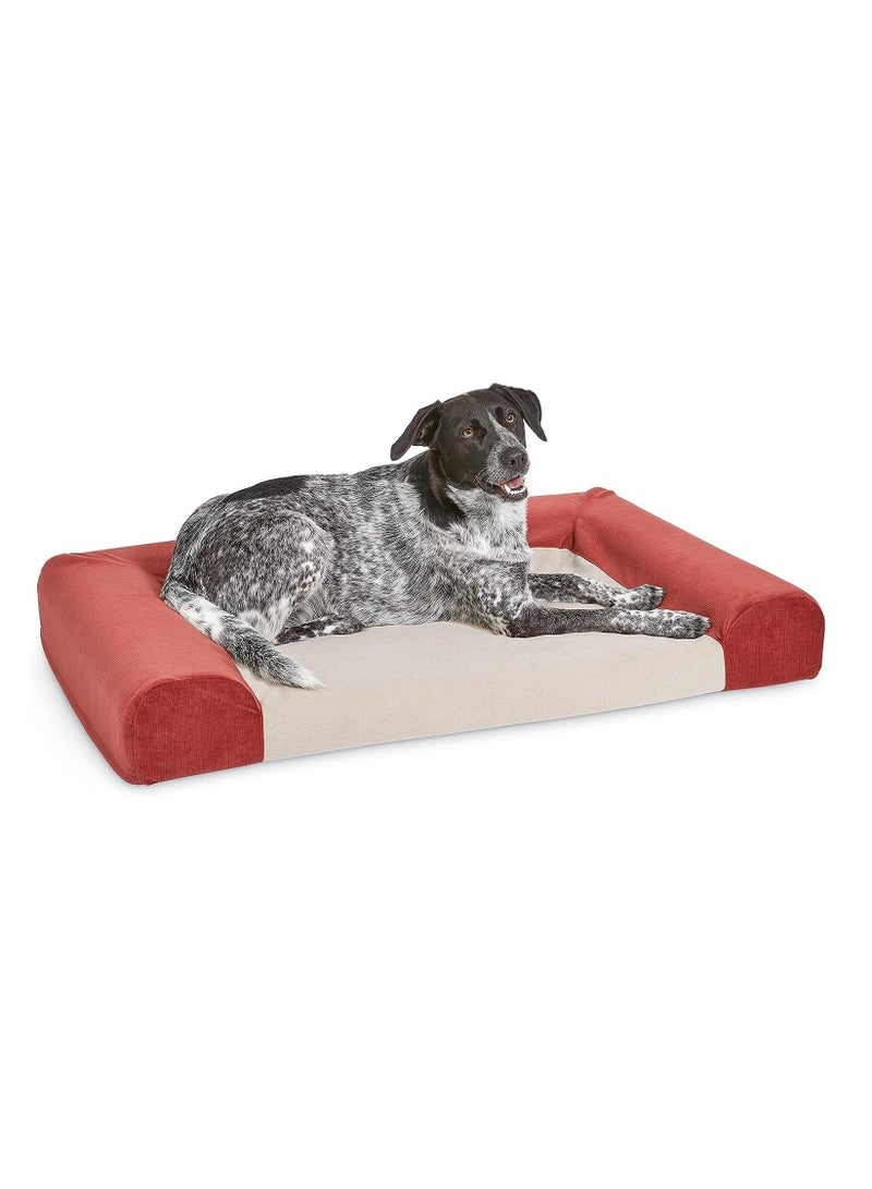 Signature Quiet Time Memory Foam Sofa Bed For Dogs Red