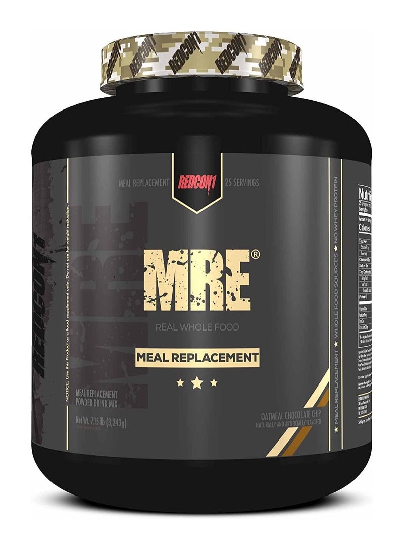 MRE Oatmeal Chocolate Chips Whey Protein Blend Meal Replacement 7.15 lbs